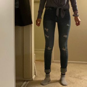 Hollister high rise super skinny jeans